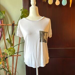 White Metal Pocket Top